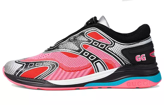 Кроссовки мужские Gucci Ultrapace R, розовый / желтый