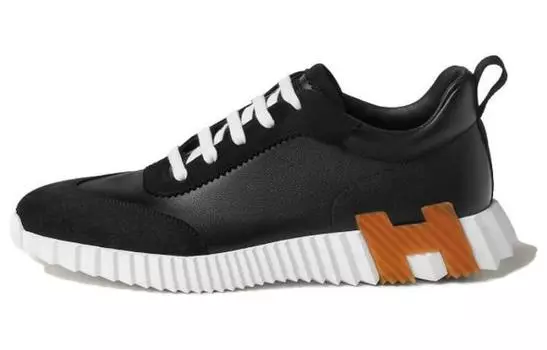 Мужские кроссовки Hermes, черный/бежевый