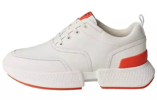 Мужские кроссовки Hermes, белый/оранжевый