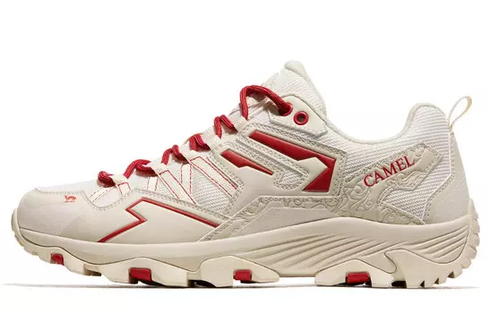 Мужская обувь Kunlun Outdoor Performance Shoes с низким верхом бежевого/красного цвета Помпеи Camel