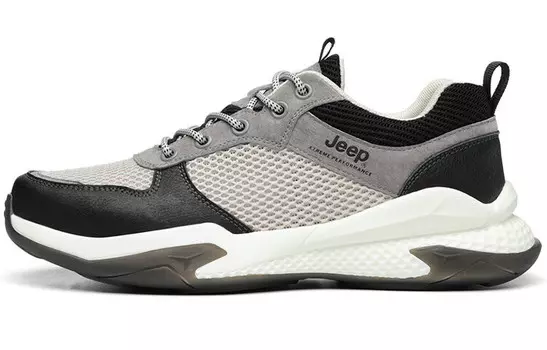 Кроссовки Jeep Casual Shoes Men Low-Top Black/Gray White