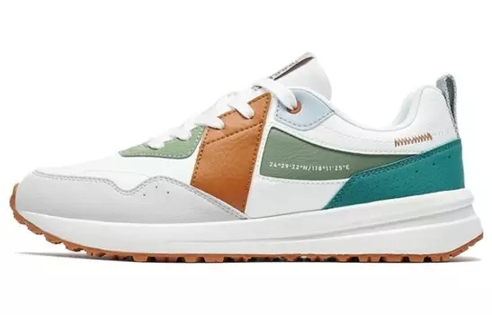 Мужская обувь Lifestyle с низким верхом, белая/желтая/зеленая Xtep