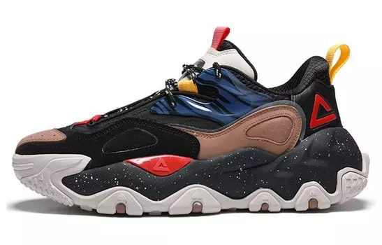 Мужская обувь Lifestyle с низким верхом, черного/коричневого цвета Peak