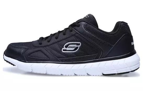 Мужская обувь Lifestyle с низким верхом, черного/белого цвета Skechers
