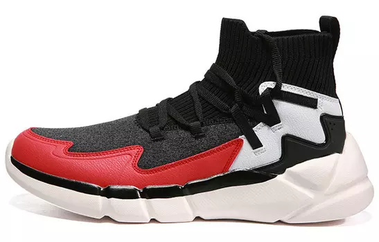 Мужская обувь Lifestyle, средняя высота, черный/большой красный Peak