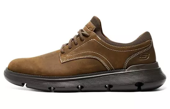 Мужская обувь MENS USA Lifestyle, мужская, с низким верхом, темно-коричневого цвета Skechers