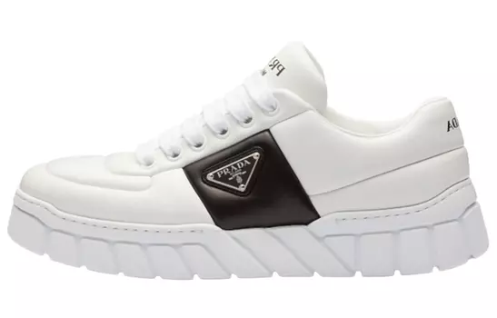 Кроссовки мужские Prada с логотипом, черный / белый