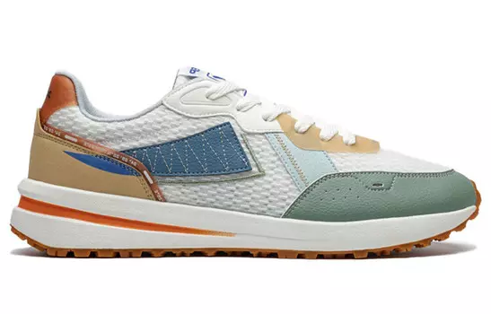 Мужская обувь Shuoying Lifestyle с низким верхом, парусная, белая/коричневато-серая/прозрачная, каменно-зеленая Xtep