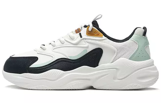 Мужская обувь Xtep Lifestyle, Парус белый/черный/дымчато-прозрачный зеленый