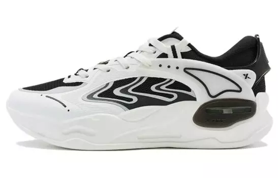 Мужская обувь Yuan Qi Lifestyle с низким верхом, белого/черного цвета Xtep