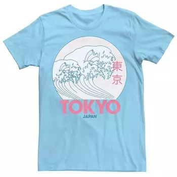Мужская одежда для путешествий Футболка Tokyo Ocean Waves Licensed Character