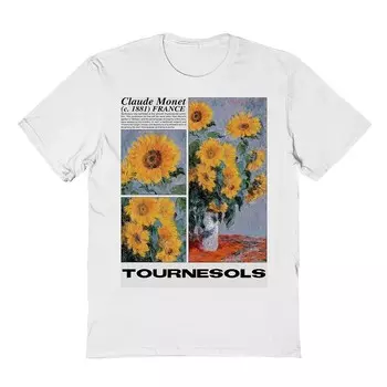 Мужская одежда Fine Art — футболка Tournesols с рисунком Licensed Character, белый