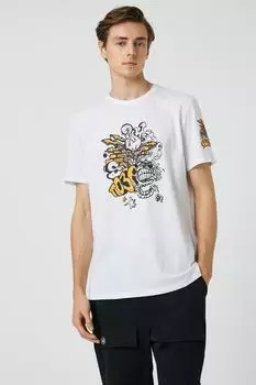 Мужская одежда Футболка 3sam10038hk Белая Koton, белый