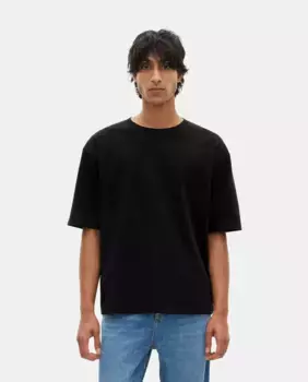 Мужская однотонная футболка большого размера The Kooples, черный