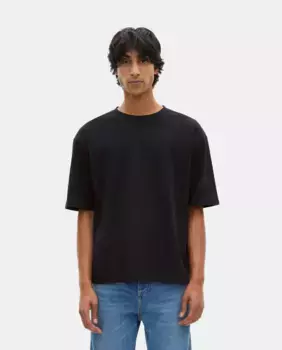 Мужская однотонная футболка большого размера The Kooples, темно-синий