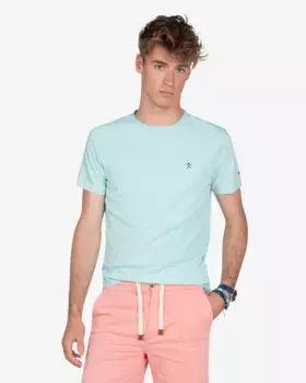 Мужская однотонная футболка с короткими рукавами Harper & Neyer, бирюзовый