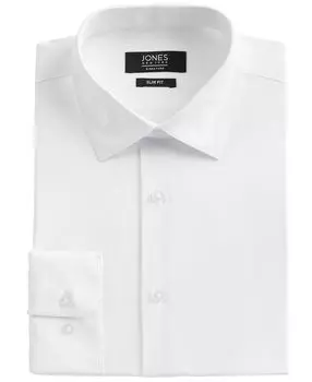 Мужская однотонная классическая рубашка Jones New York, белый