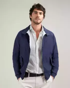 Мужская однотонная куртка Харрингтон El Ganso, синий