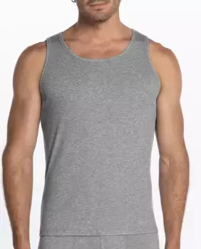 Мужская однотонная майка Punto Blanco, серый