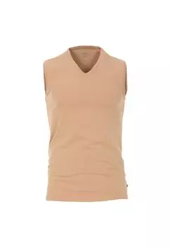 Мужская однотонная майка Venti, бежевый