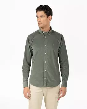 Мужская однотонная рубашка elPulpo