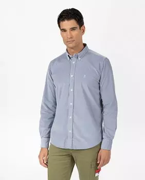 Мужская однотонная рубашка elPulpo, светло-синий