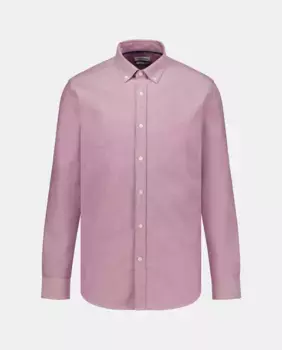 Мужская однотонная рубашка оксфорд с длинными рукавами Easy Wear, розовый