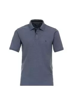 Мужская однотонная рубашка-поло CASAMODA, цвет Dunkel Mittelblau