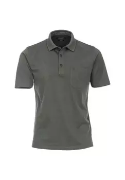 Мужская однотонная рубашка-поло CASAMODA, оливковый