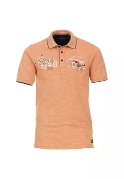 Мужская однотонная рубашка-поло CASAMODA, светло-оранжевый
