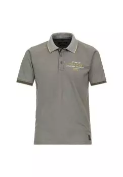 Мужская однотонная рубашка-поло CASAMODA, зеленый