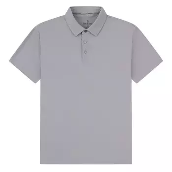 Мужская однотонная рубашка-поло с короткими рукавами Tom Baine Performance, серый