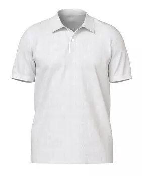 Мужская однотонная рубашка-поло с короткими рукавами Jack & Jones, белый