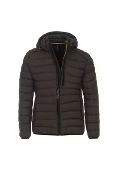 Мужская однотонная стеганая куртка CASAMODA, цвет Dunkelgrn