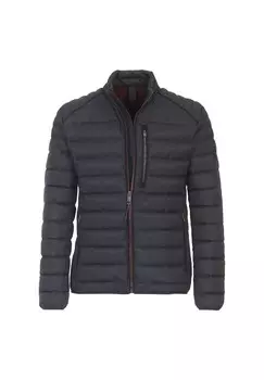Мужская однотонная стеганая куртка CASAMODA, цвет Graues Dunkelblau