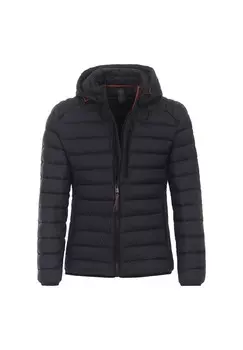 Мужская однотонная стеганая куртка CASAMODA, темно-синий