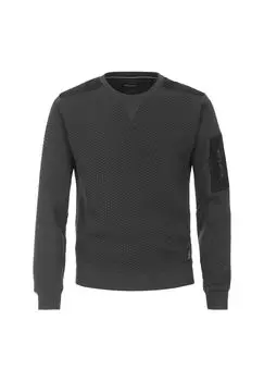 Мужская однотонная толстовка CASAMODA, оливковый