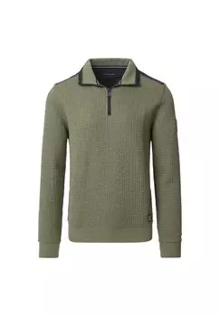 Мужская однотонная толстовка CASAMODA, зеленый