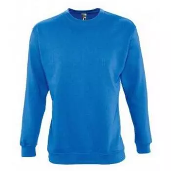 Мужская однотонная толстовка из богатого хлопка высшего качества Sols, синий