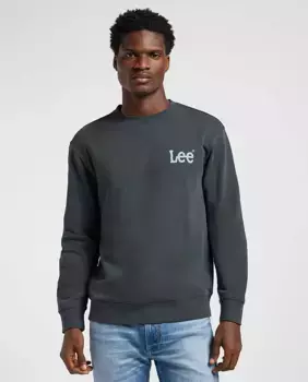 Мужская однотонная толстовка Lee, чёрный