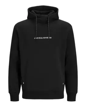 Мужская однотонная толстовка с длинными рукавами Jack & Jones, черный