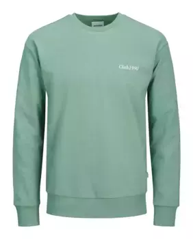 Мужская однотонная толстовка с капюшоном и длинными рукавами Jack & Jones, зеленый