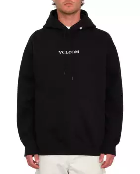 Мужская однотонная толстовка с капюшоном Volcom, черный