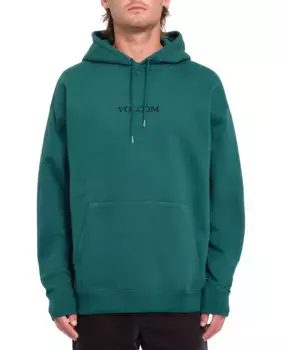 Мужская однотонная толстовка с капюшоном Volcom, темно-зеленый