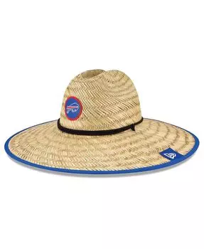 Мужская официальная соломенная кепка спасателя из натурального материала Buffalo Bills, тренировочный лагерь НФЛ New Era