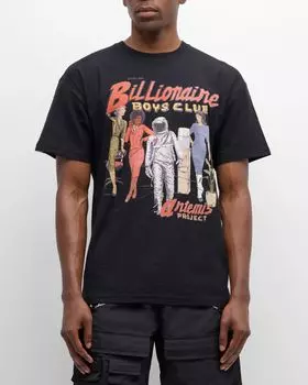 Мужская офисная трикотажная футболка Billionaire Boys Club, цвет Black