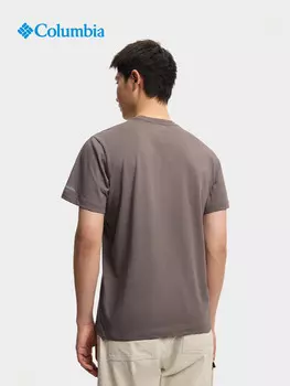Мужская охлаждающая футболка Columbia с короткими рукавами для путешествий, желтый
