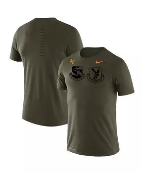 Мужская оливковая футболка air force falcons rivalry badge legend Nike