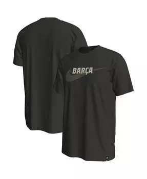 Мужская оливковая футболка с логотипом Barcelona Swoosh Nike