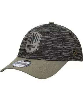 Мужская оливковая регулируемая кепка Nashville SC Salute To Service 9TWENTY New Era